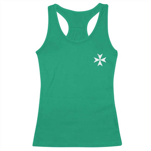 Knights Hospitaller Vintage Maltese Cross Catholic Christian Racerback Tank Top
