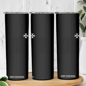 Knights Hospitaller Vintage Maltese Cross Catholic Christian Skinny Tumbler