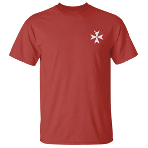 Knights Hospitaller Vintage Maltese Cross Catholic Christian T Shirt