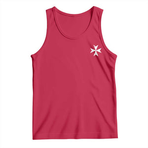 Knights Hospitaller Vintage Maltese Cross Catholic Christian Tank Top