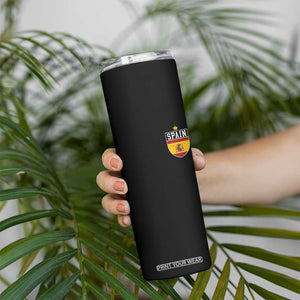 Spain 1st Star Espana Football Crest Skinny Tumbler