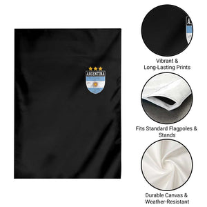 Argentina 3rd Star Vintage Argentine Football Crest Garden Flag