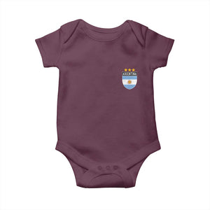 Argentina 3rd Star Vintage Argentine Football Crest Baby Onesie