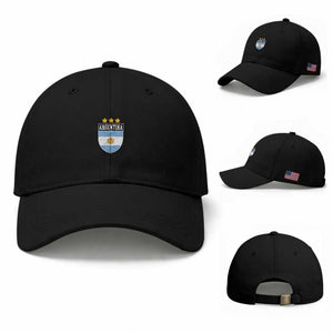 Argentina 3rd Star Vintage Argentine Football Crest Baseball Cap