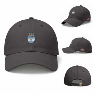 Argentina 3rd Star Vintage Argentine Football Crest Baseball Cap
