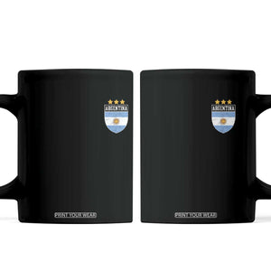 Argentina 3rd Star Vintage Argentine Football Crest Coffee Mug