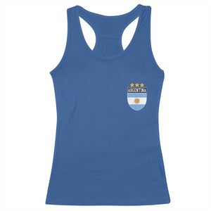 Argentina 3rd Star Vintage Argentine Football Crest Racerback Tank Top