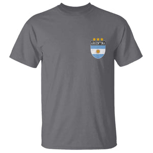 Argentina 3rd Star Vintage Argentine Football Crest T Shirt