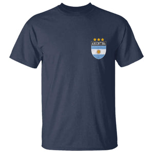 Argentina 3rd Star Vintage Argentine Football Crest T Shirt