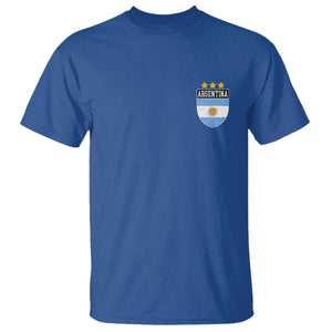 Argentina 3rd Star Vintage Argentine Football Crest T Shirt