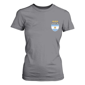 Argentina 3rd Star Vintage Argentine Football Crest T Shirt For Women