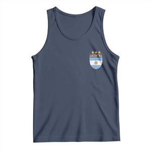 Argentina 3rd Star Vintage Argentine Football Crest Tank Top