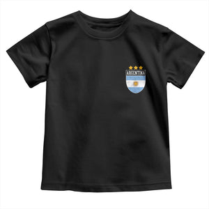 Argentina 3rd Star Vintage Argentine Football Crest Toddler T Shirt