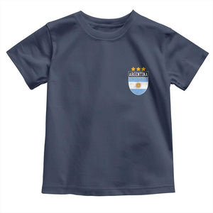 Argentina 3rd Star Vintage Argentine Football Crest Toddler T Shirt