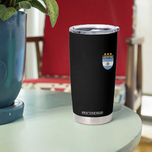 Argentina 3rd Star Vintage Argentine Football Crest Tumbler Cup