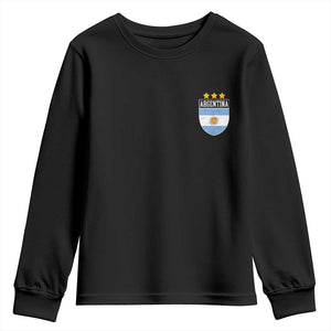 Argentina 3rd Star Vintage Argentine Football Crest Youth Sweatshirt