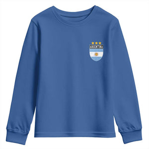 Argentina 3rd Star Vintage Argentine Football Crest Youth Sweatshirt
