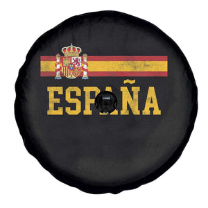 Espana Pride Vintage Spain Coat of Arms Patriotic Spainish Flag Spare Tire Cover