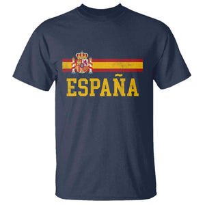 Espana Pride Vintage Spain Coat of Arms Patriotic Spainish Flag T Shirt