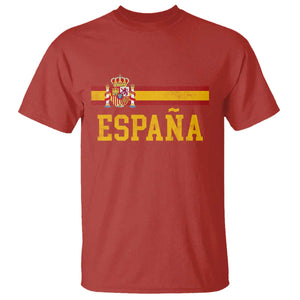 Espana Pride Vintage Spain Coat of Arms Patriotic Spainish Flag T Shirt