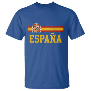 Espana Pride Vintage Spain Coat of Arms Patriotic Spainish Flag T Shirt