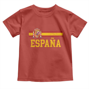 Espana Pride Vintage Spain Coat of Arms Patriotic Spainish Flag Toddler T Shirt