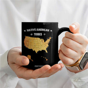 Native American Tribes Coffee Mug Vintage Native American Map US History TS11 Print Your Wear