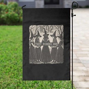 1692 They Missed One Garden Flag Halloween Feminist Witch Trials TS11 Print Your Wear