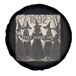 1692 They Missed One Spare Tire Cover Halloween Feminist Witch Trials TS11 Print Your Wear