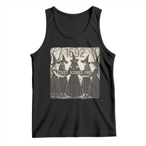 1692 They Missed One Tank Top Halloween Feminist Witch Trials TS11 Black Print Your Wear