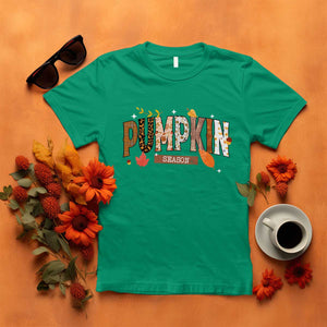 Pumpkin Season T Shirt Fall Autumn Harvest Season Thanksgiving TS11 Irish Green Print Your Wear
