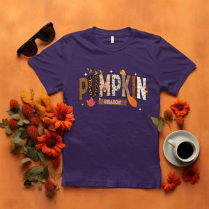 Pumpkin Season T Shirt Fall Autumn Harvest Season Thanksgiving TS11 Purple Print Your Wear