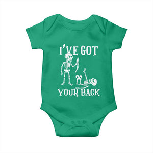 Funny I Got Your Back Baby Onesie Halloween Skeleton Skull TS11 Irish Green Print Your Wear