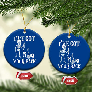 Funny I Got Your Back Ceramic Ornament Halloween Skeleton Skull TS11 1pc Blue Print Your Wear
