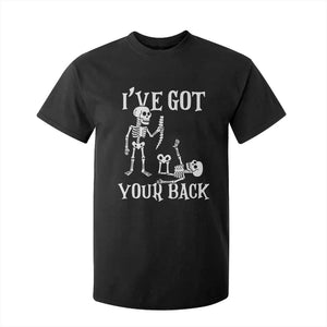 Funny I Got Your Back T Shirt For Kid Halloween Skeleton Skull TS11 Black Print Your Wear