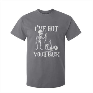 Funny I Got Your Back T Shirt For Kid Halloween Skeleton Skull TS11 Charcoal Print Your Wear