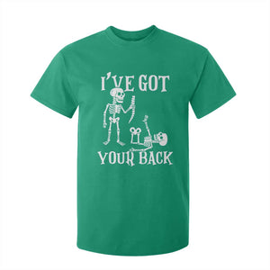 Funny I Got Your Back T Shirt For Kid Halloween Skeleton Skull TS11 Irish Green Print Your Wear