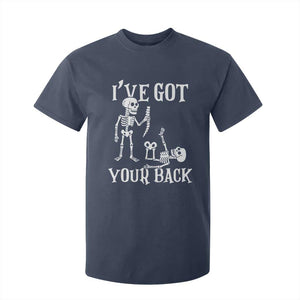 Funny I Got Your Back T Shirt For Kid Halloween Skeleton Skull TS11 Navy Print Your Wear