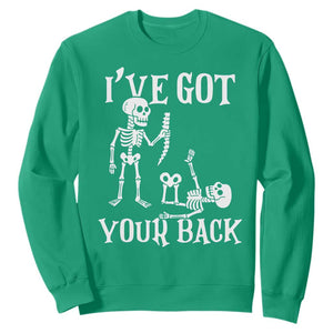 Funny I Got Your Back Sweatshirt Halloween Skeleton Skull TS11 Irish Green Print Your Wear