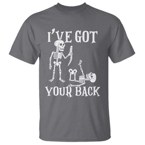 Funny I Got Your Back T Shirt Halloween Skeleton Skull TS11 Charcoal Print Your Wear