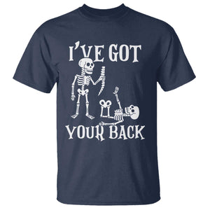 Funny I Got Your Back T Shirt Halloween Skeleton Skull TS11 Navy Print Your Wear