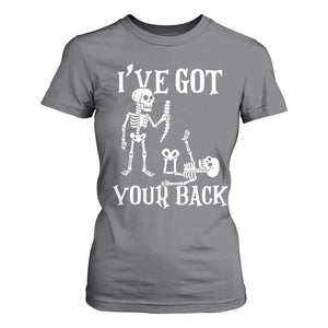 Funny I Got Your Back T Shirt For Women Halloween Skeleton Skull TS11 Charcoal Print Your Wear