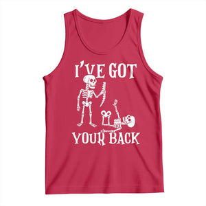 Funny I Got Your Back Tank Top Halloween Skeleton Skull TS11 Red Print Your Wear
