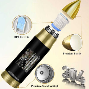 Bear Bowhunting Bow Archery Vintage Camo American Flag Bullet Tumbler TS11 Print Your Wear