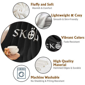 Skol Viking Heritage Axe Nordic Scandinavian Warrior Throw Blanket TS11 Print Your Wear