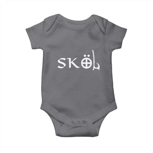 Skol Viking Heritage Axe Nordic Scandinavian Warrior Baby Onesie TS11 Charcoal Print Your Wear