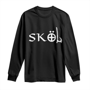Skol Viking Heritage Axe Nordic Scandinavian Warrior Long Sleeve Shirt TS11 Black Print Your Wear