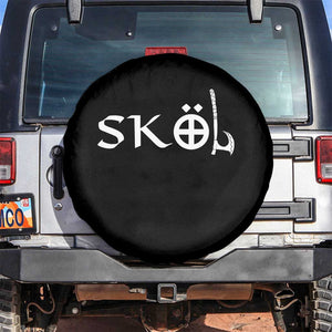 Nordic Scandinavian Heritage Spare Tire Cover Viking Warrior Axe Helmet TS11 No hole Black Print Your Wear