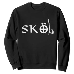 Skol Viking Heritage Axe Nordic Scandinavian Warrior Sweatshirt TS11 Black Print Your Wear