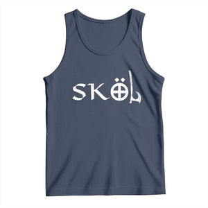 Skol Viking Heritage Axe Nordic Scandinavian Warrior Tank Top TS11 Navy Print Your Wear